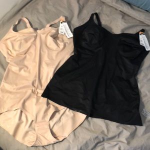 Firm control camisole and full body girdle bundle